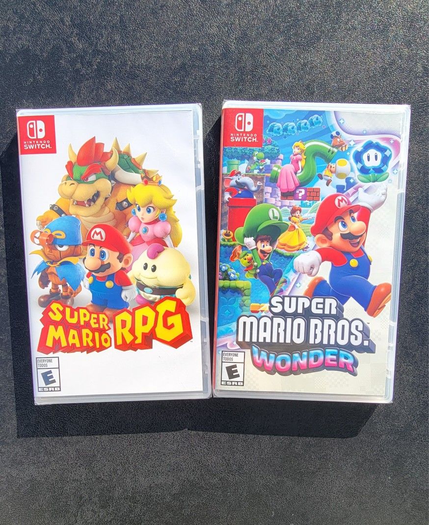 Super Mario RPG & Super Mario Wonder - Nintendo Switch - New Sealed