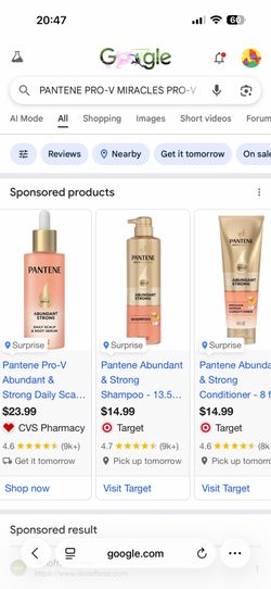 Pantene shampoo set