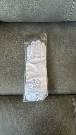 New White Adult Women’s Costume Gloves