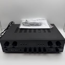 Donner Stereo Receivers Home Audio Amplifier, Premium 1000W Peak Power 4 Channel Amplifier with Bluetooth 5.0, USB, FM, 2 Mic-in, Echo, RCA, Optical/C