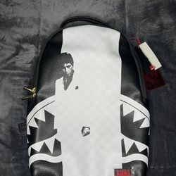 SCARFACE SPRAYGROUND BACKPACK BLACK AND WHITE BRAND NEW 2025