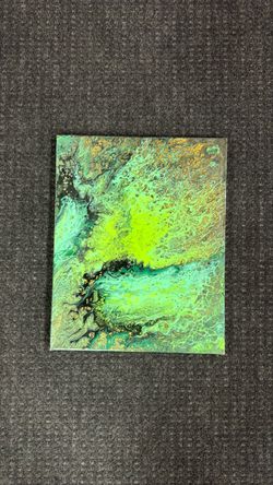 Abstract Fluid Art Painting on Canvas