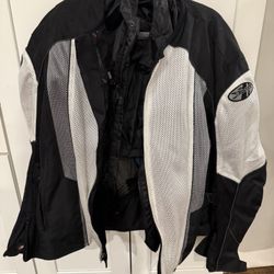 Motorcycle Jacket Coat Mesh JOE ROCKET removable Zippered Liner 