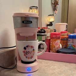 Pink Small Coffee Maker