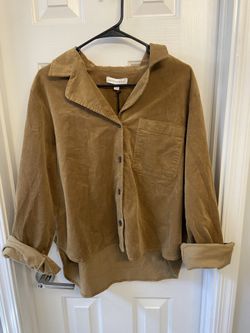 Banana Republic Corduroy Tan Overshirt Women’s XL