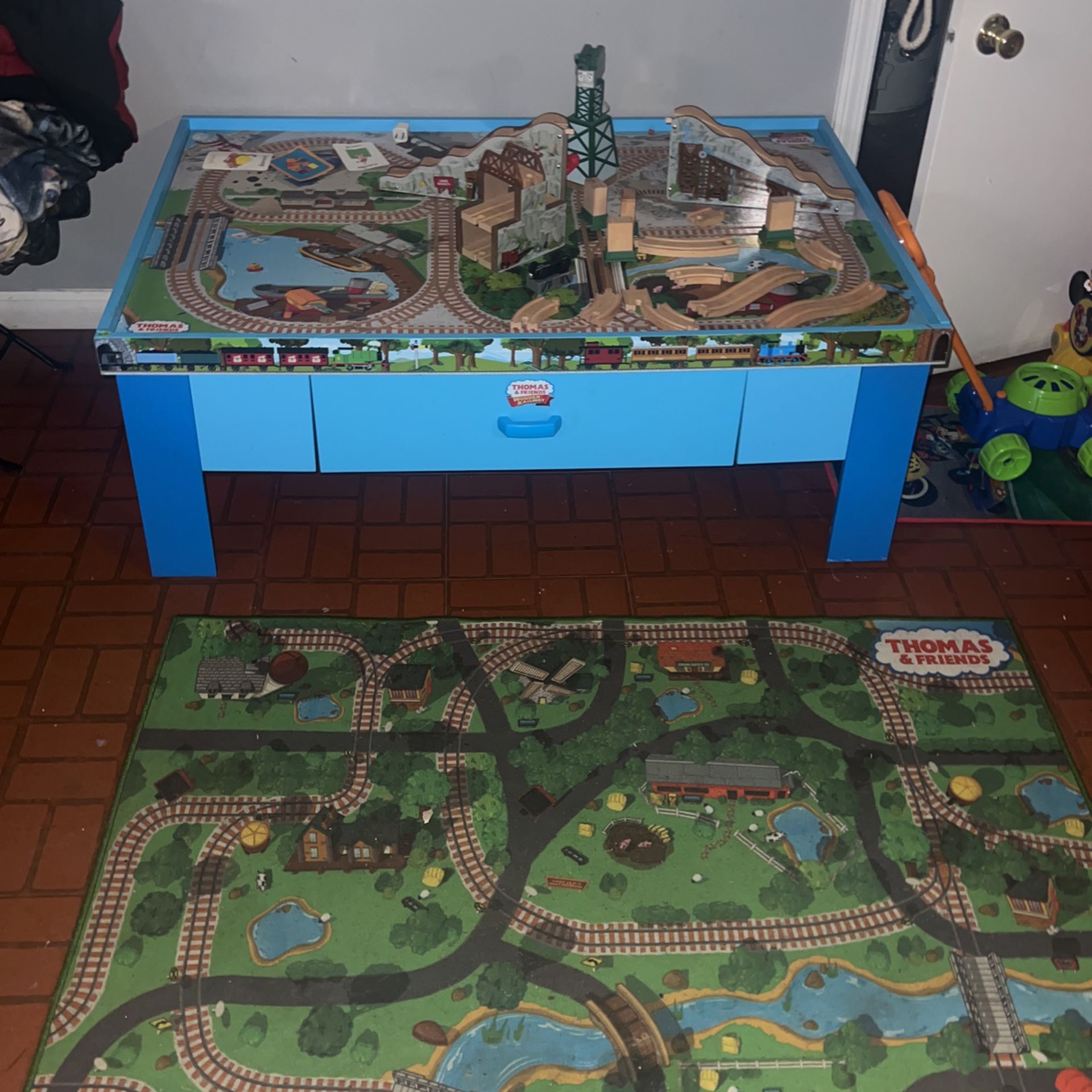 Thomas And Friends Train Table And Rug