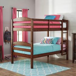 Better Homes & Gardens Leighton Wood Twin-Over-Twin Bunk Bed