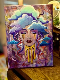 8 X 11 Canvas Acrylic Painting 