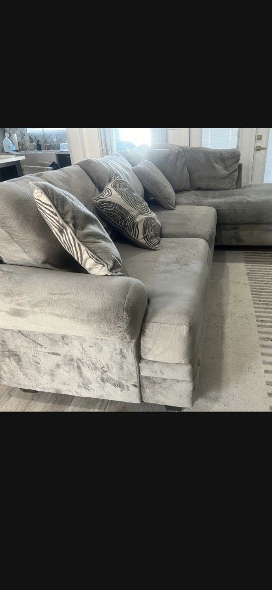 Beautiful Sharpei Dove Sectional