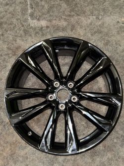 OEM 2021-2025 Lexus IS350 F-Sport Front 19x8.5in Wheel - Dark Chrome / Black Chrome Finish