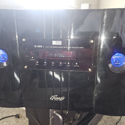 GENESIS MEDIA LABS 5.1 SURROUND SOUND RECIEVER G-608 DIGITAL SERIES