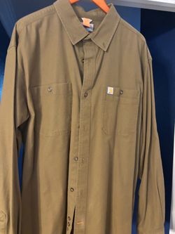 Carhartt Relaxed Fit Long Sleeve Shirt - Brown - Size XL