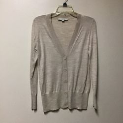 )Women’s LOFT Ann Taylor Acrylic/Wool/polyester button front thin lightweight cardigan… Size-XS (Runs big