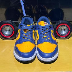 Nike Off-White x Dunk Low "University Gold / Midnight Navy"