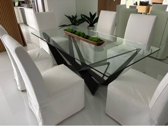 Glass table top 79x39