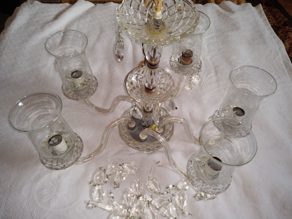 Antique Cristal lamp