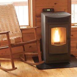 Gently USED Castle 41278 Serenity Pellet Stove, 1,500 square ft. Heating Capability, Smart Controller Features
