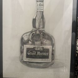 Charcoal Drawing Art Grand Marnier 