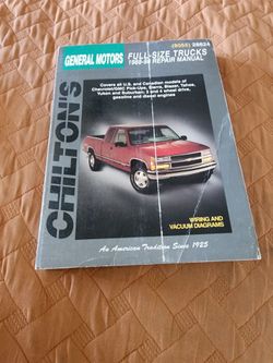 General motors truck manual 1988 to 1998