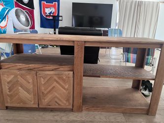 Wooden TV stand/storage shelf
