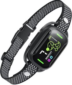 MASBRILL Dog Bark Collar, Rechargeable Smart Bark Collar for Small Medium Large Dogs, Anti Barking Training Collar No Shock Barking Collar with 7 Adju