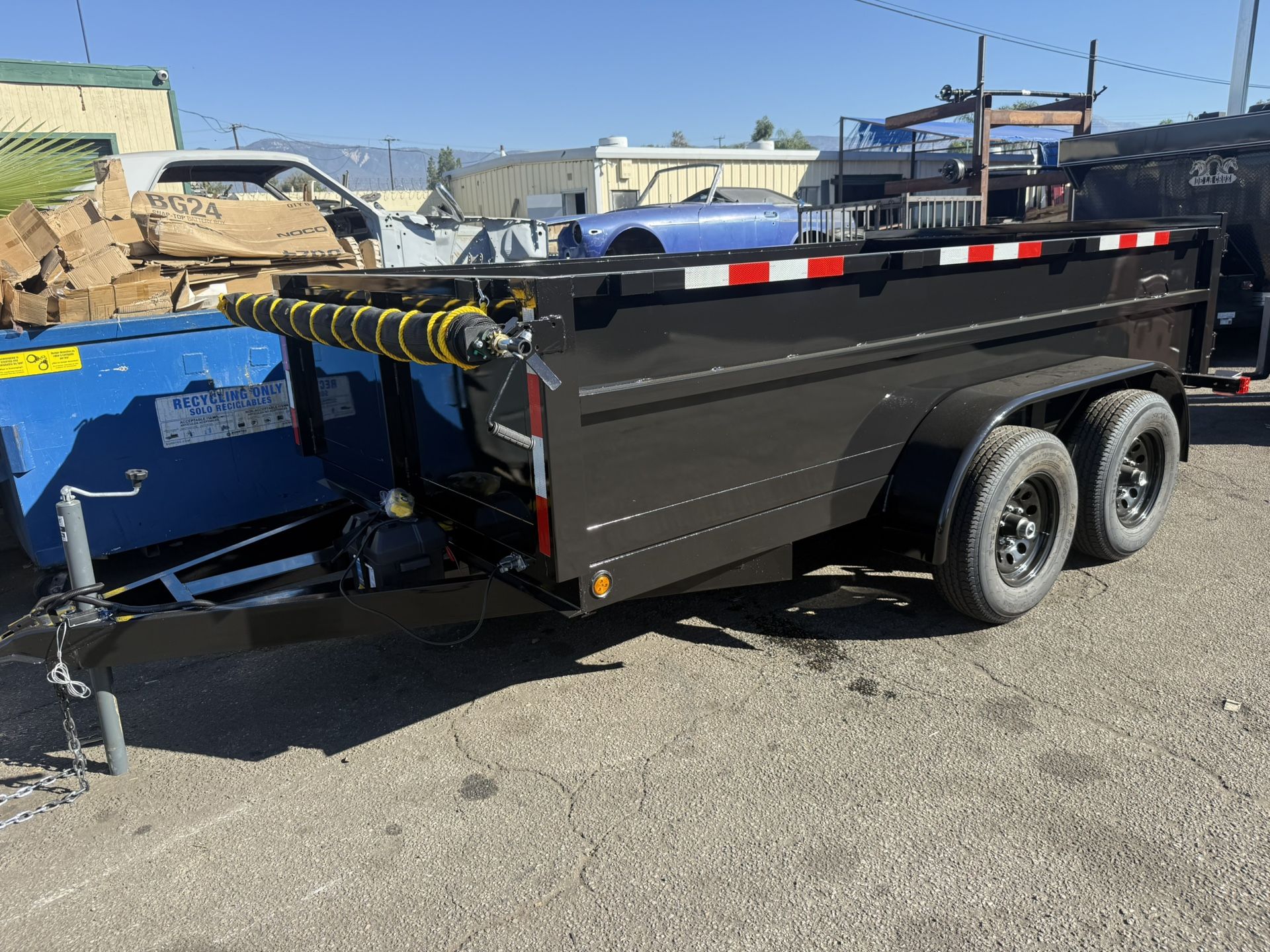 8x12x2 Dump trailer With 6k Axles.
