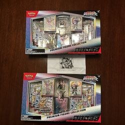 2 Pokemon Prismatic Evolutions Premium Figure Collection - Factory Sealed
