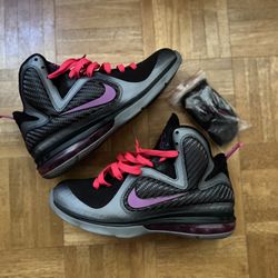Nike Lebron 9 Miami Nights - Size 8