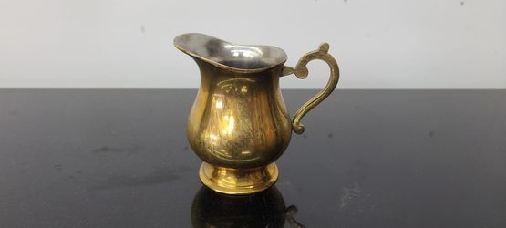 Heavy Vintage Brass Creamer, Made in India