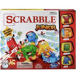 Hasbro Gaming Scrabble Junior Board Game | 2-4 Players | Family Educational NIB