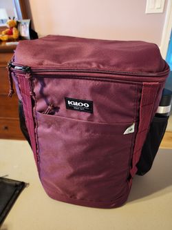 Insulated Cooler Backpack Burgundy