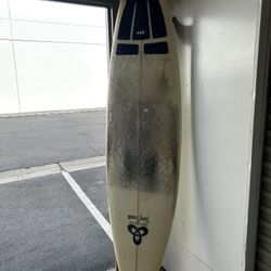 7’6” Step Up Surfboard With Fins 