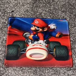 Mario Kart PC Computer Mouse Pad Used Pre Owned Graphic Print Racing Collectible
