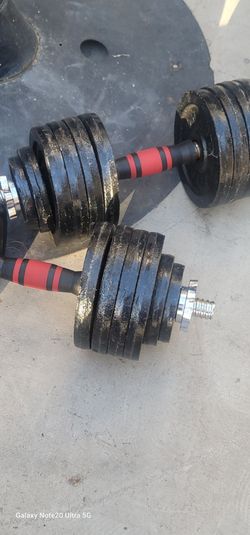 55pd dumbells firm price