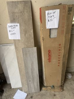 Box Of Ceramic Wood Look Tiles ( Very Heavy ) 