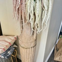Tall vase with flowers