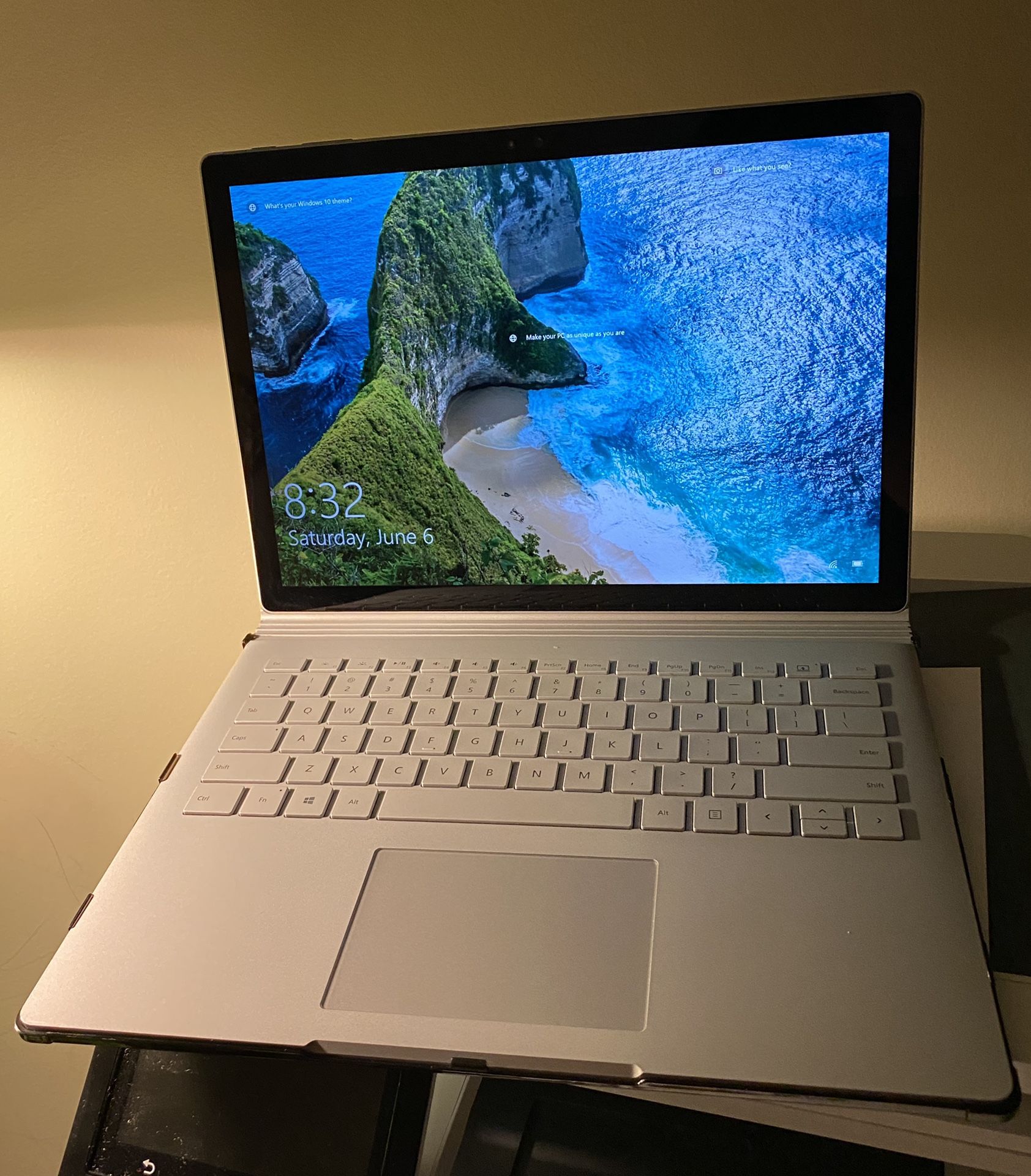 Surface Book i7 processor and 256 Gb 8 ram