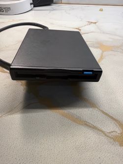 IBM External 3.5 Floppy Drive 41H8228 FRU 41H7445 Attached Cable Untested