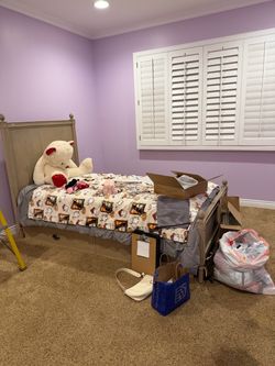 Twin Size Bed Frame with Trundle bed