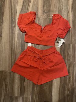 Orange Short Set 