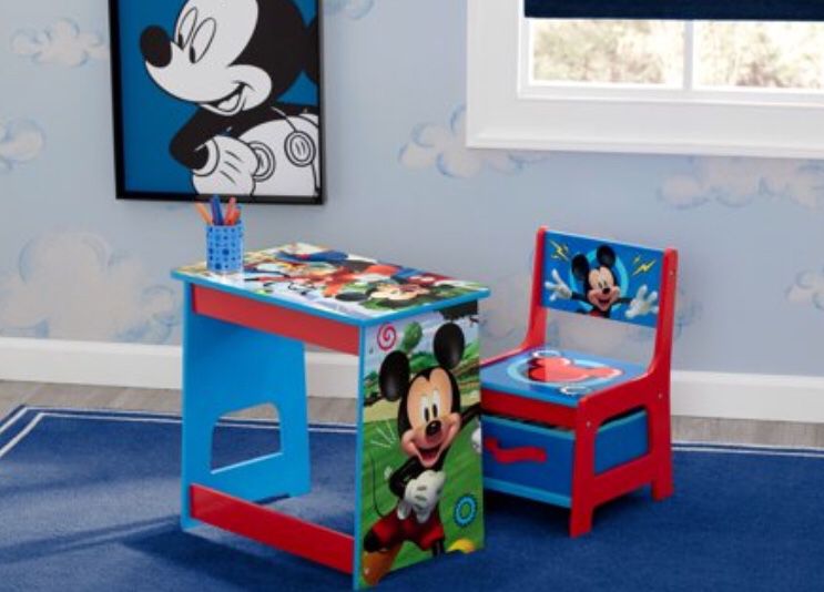 Disney Mickey Mouse Kids Wood Desk and Chair Set by Delta Children