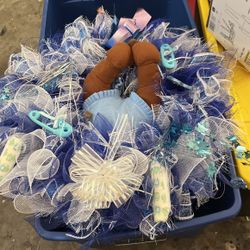 Baby Boy Wreath 