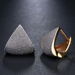 Men and women Triangle Design Earrings