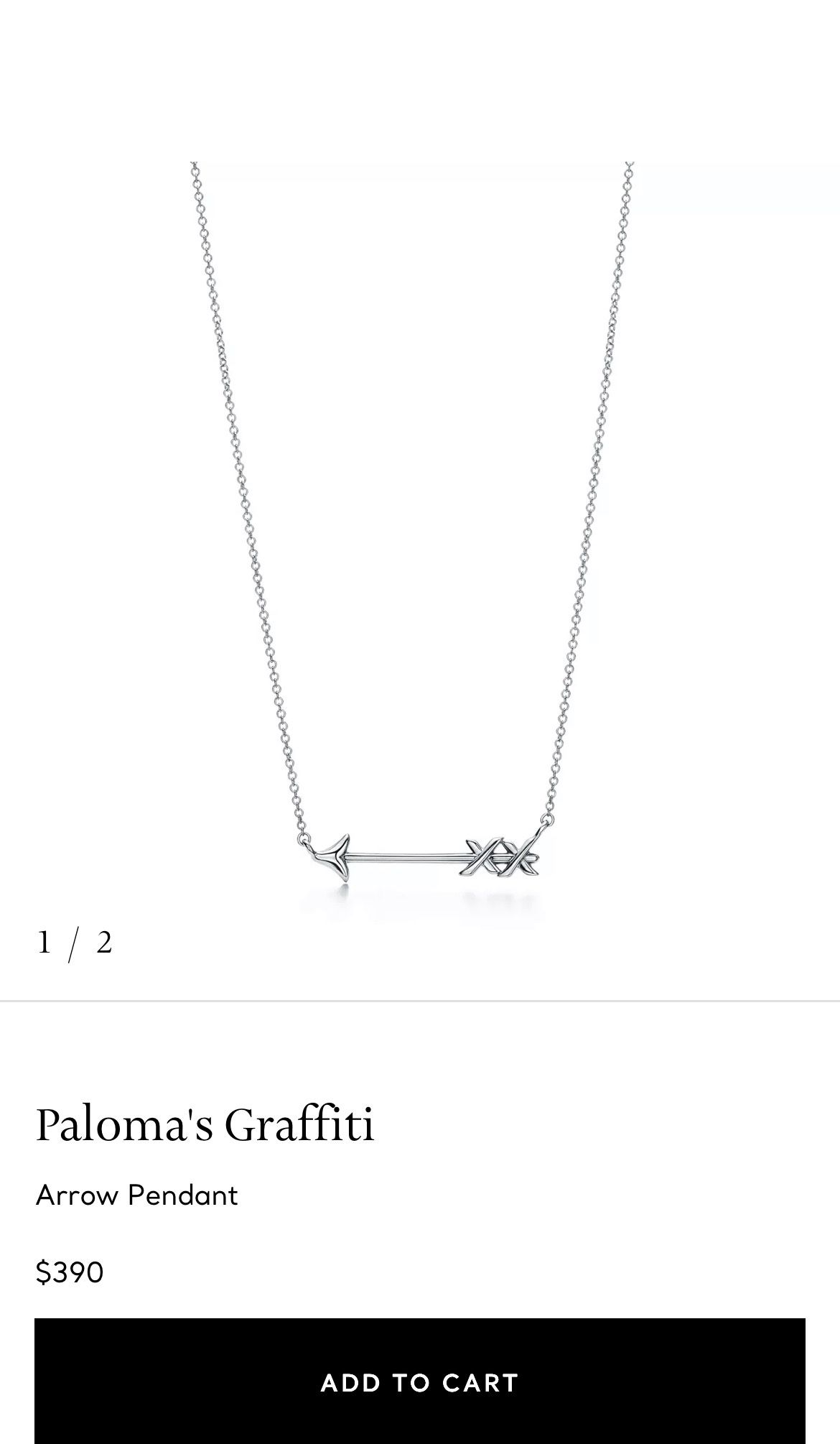 Tiffany’s Arrow Pendant