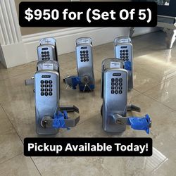 Heavy Duty Stainless Steel Lockset With Keypad (Set Of 5)