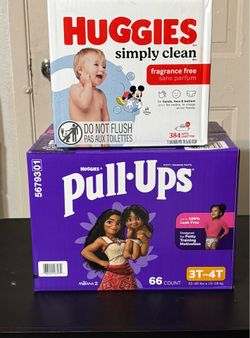 Pull Ups & Huggies(wipes) Bundle