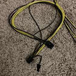 6Pin PCI-E to 8 (6+2) pin Cable 26.5 cm Length PCI 6Pin Male to Male 