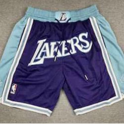 Lakers City Night Purple & Blue Shorts (New With Tags) 