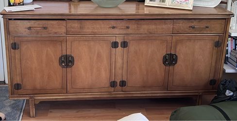 Wood Sideboard Buffet Cabinet with Drawers