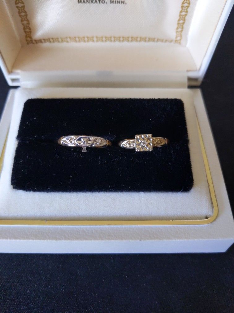 New Diamond Wedding And Engagement Ring Set